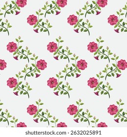 flower with green leaf wallpaper pattern design for dress, notebook, mug, tshirt or any kind of wall paint 