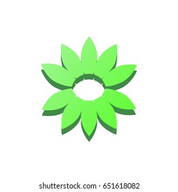 flower green logo green nature