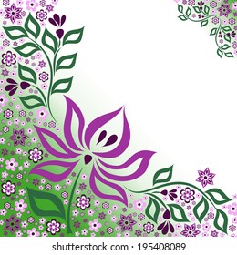 Flower greeting card