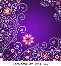 Flower greeting card