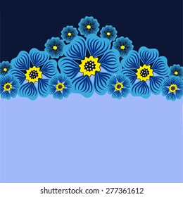 Flower greeting card