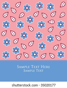 flower greeting card