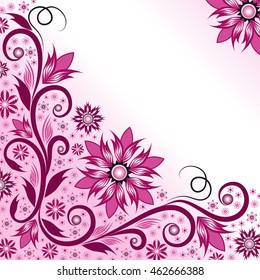 Flower greeting card