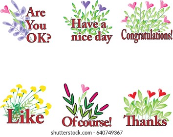 flower greeting card