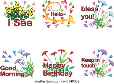 flower greeting card
