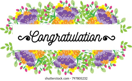 flower greeting card