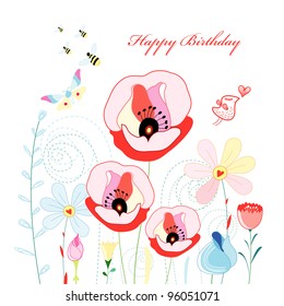Flower Greeting Card