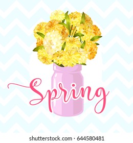 Flower greeting card Background Vector