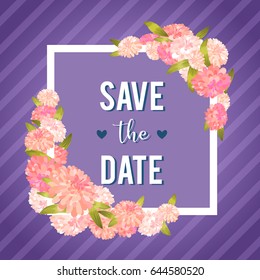 Flower greeting card Background Vector