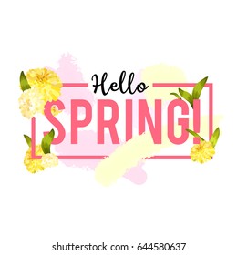 Flower greeting card Background Vector