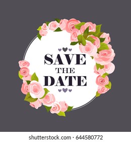 Flower greeting card Background Vector