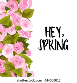 Flower greeting card Background Vector