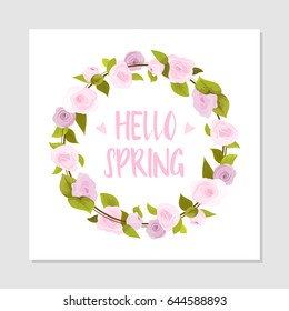 Flower greeting card Background Vector