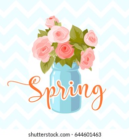 Flower greeting card Background Vector