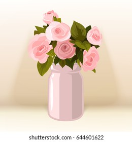 Flower greeting card Background Vector