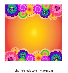 flower ground text