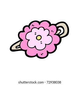 flower hair clip cartoon