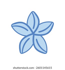Flower hand draw doodle Vector icon