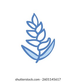 Flower hand draw doodle Vector icon