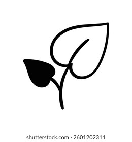 Flower hand draw doodle Vector icon