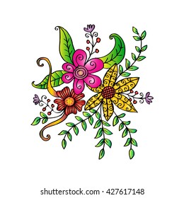 Flower. Hand drawing illustration.