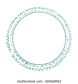 Flower hand drawn frame for cards, prints, textile and wedding invitations