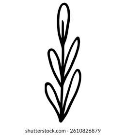 Flower hand drawn icon vector. Hand draw elements illustration sign. Garden symbol or logo.