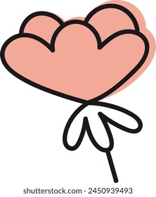 Flower Hand Drawn Outline Vector Illustration