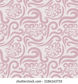 flower hand drawn scribble doodle elements seamless pattern for fabric wallpaper wrapping