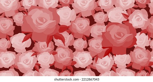 Ilustración del fondo del patrón sin soldadura de la mano de la flor dibujada