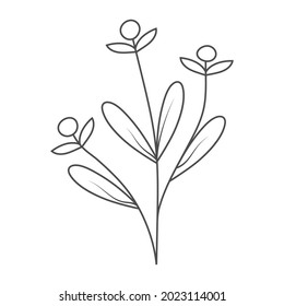 flower is hand-drawn for coloring books, scrapbooking, creative nature design, banners, postcards, invitations and prints. Simple style