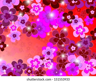 flower of happiness, floral background