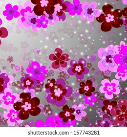flower of happiness, floral background