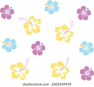 Flower Hawaiian hibiscus surf floral ocean beach girly tropical beach beachwear Tee t-shirt logo artwork typography tote badge emblem crest Fashion