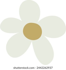 Ilustración abstracta del vector de la cabeza de flor