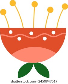 Cabeza de flor Ilustración vectorial Abstractas