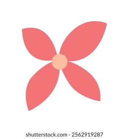 Flower head flat design template elements, flower head clip art vector illustration