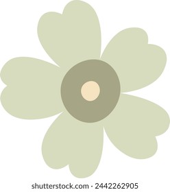 Ilustración vectorial de cabeza de flor