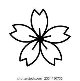 Ilustración del vector de la cabeza de flor en lino