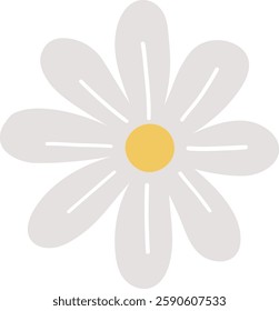 Flower, healthy product, healthy life element, cartoon style, 
