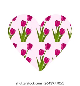 flower heart design greeting card textile design bedsheet design element