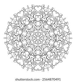 flower with heart, expression by divineheart to represent all of love to natures. so many symbolic with meaning hiding inside this mandala. Hope you touch and love this picture.