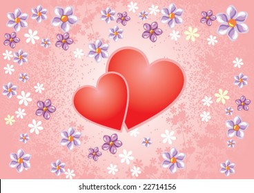 Flower heart shape