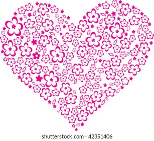 flower heart valentine