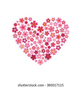 Flower heart Vector, JPEG. 