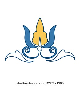 Flower heraldic symbol