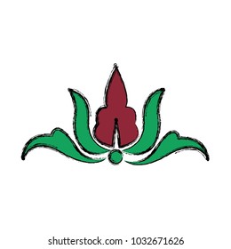 Flower heraldic symbol