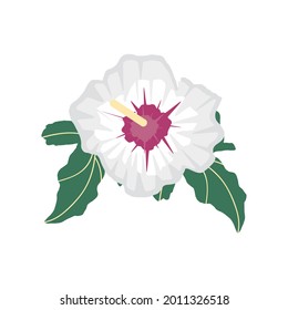 flower hibiscus nature isolated icon