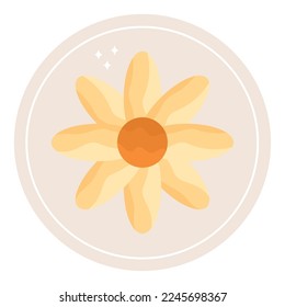 florale Illustration auf Weiß