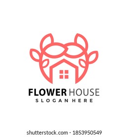 Logo de Flower House Ilustración vectorial